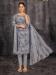 Picture of Delightful Crepe Grey Straight Cut Salwar Kameez