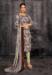 Picture of Nice Crepe Dark Grey Straight Cut Salwar Kameez