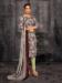 Picture of Nice Crepe Dark Grey Straight Cut Salwar Kameez
