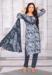 Picture of Enticing Crepe Slate Grey Straight Cut Salwar Kameez