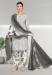 Picture of Admirable Crepe Dim Gray Straight Cut Salwar Kameez