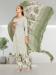Picture of Statuesque Crepe White Smoke Straight Cut Salwar Kameez