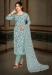 Picture of Wonderful Crepe Slate Grey Straight Cut Salwar Kameez