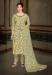 Picture of Splendid Crepe Dark Khaki Straight Cut Salwar Kameez
