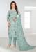 Picture of Crepe Light Steel Blue Straight Cut Salwar Kameez