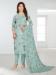 Picture of Crepe Light Steel Blue Straight Cut Salwar Kameez