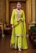 Picture of Elegant Chiffon Golden Rod Readymade Salwar Kameez