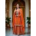 Picture of Taking Chiffon Dark Khaki Readymade Salwar Kameez