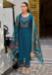Picture of Delightful Chiffon Teal Readymade Salwar Kameez