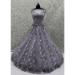 Picture of Appealing Net Slate Grey Lehenga Choli