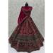 Picture of Exquisite Chiffon Maroon Lehenga Choli