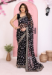 Picture of Good Looking Georgette Black Saree