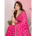 Picture of Beautiful Georgette Deep Pink Saree