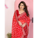 Picture of Graceful Georgette Crimson Saree