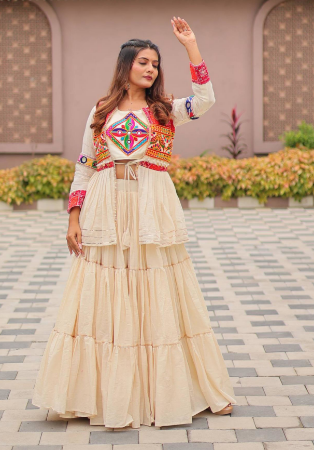 Picture of Marvelous Cotton Burly Wood Readymade Lehenga Choli