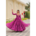 Picture of Beauteous Georgette Plum Readymade Gown