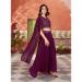 Picture of Georgette Saddle Brown Readymade Salwar Kameez