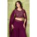 Picture of Georgette Saddle Brown Readymade Salwar Kameez