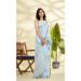 Picture of Ideal Linen & Silk Light Steel Blue Saree