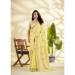 Picture of Marvelous Linen & Silk Khaki Saree