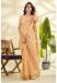 Picture of Pretty Linen & Silk Sandy Brown Saree