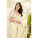 Picture of Pretty Linen & Silk Beige Saree