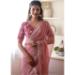 Picture of Comely Organza Dark Salmon Saree