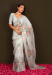 Picture of Grand Silk & Organza Off White Saree