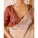 Picture of Well Formed Silk & Organza Tan Saree
