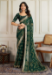 Picture of Ideal Georgette Forest Green Saree
