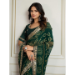 Picture of Ideal Georgette Forest Green Saree