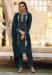 Picture of Georgette Dark Slate Grey Straight Cut Salwar Kameez