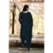 Picture of Georgette Dark Slate Grey Straight Cut Salwar Kameez