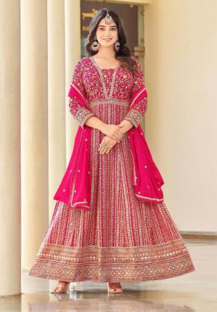 Picture of Resplendent Georgette Light Pink Anarkali Salwar Kameez