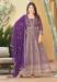 Picture of Charming Georgette Purple Anarkali Salwar Kameez