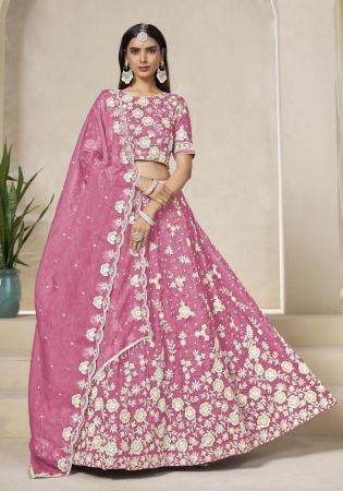 Picture of Appealing Chiffon Pale Violet Red Lehenga Choli