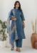 Picture of Pleasing Silk Teal Readymade Salwar Kameez