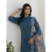 Picture of Pleasing Silk Teal Readymade Salwar Kameez