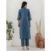 Picture of Pleasing Silk Teal Readymade Salwar Kameez
