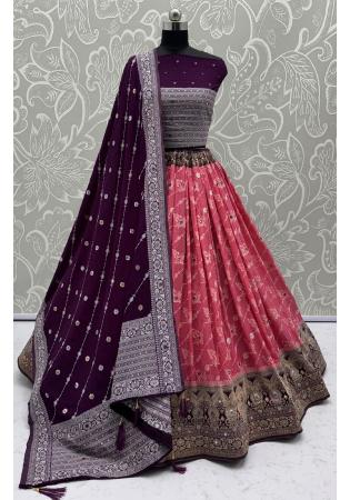 Picture of Sightly Georgette Purple Lehenga Choli