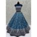 Picture of Fine Georgette Light Steel Blue Lehenga Choli