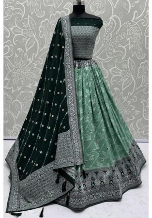 Picture of Bewitching Georgette Sea Green Lehenga Choli