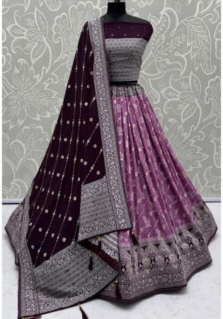 Picture of Excellent Georgette Dim Gray Lehenga Choli