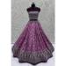 Picture of Excellent Georgette Dim Gray Lehenga Choli