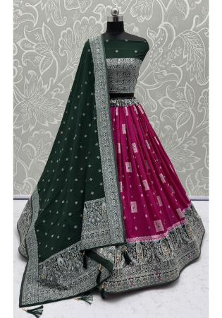 Picture of Magnificent Georgette Saddle Brown Lehenga Choli