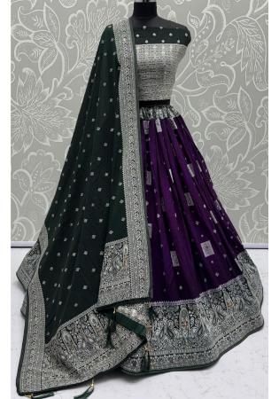 Picture of Magnificent Georgette Midnight Blue Lehenga Choli