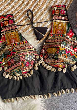 Picture of Marvelous Silk Black Designer Blouse