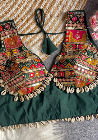 Picture of Shapely Silk Sea Green Designer Blouse