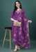 Picture of Bewitching Cotton Purple Readymade Salwar Kameez