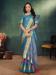 Picture of Stunning Silk Cadet Blue Saree